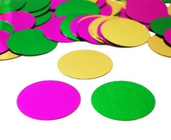 Mardi Gras Circle Confetti